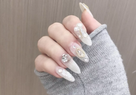 2021春节美甲图片大全红色显白24