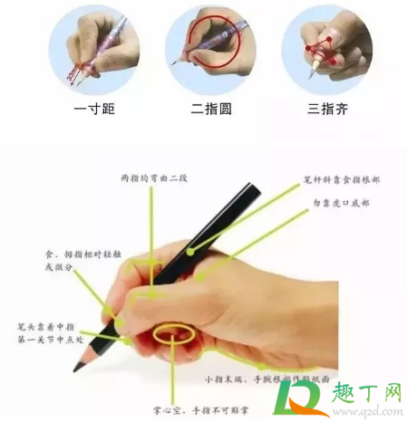 握笔的正确姿势小学生图片2