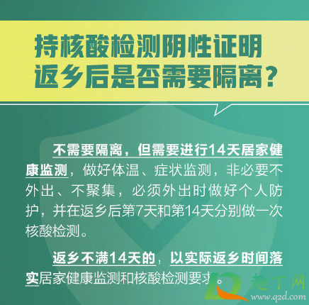 有核酸检测报告回老家需要隔离吗2