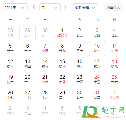大暑是末伏吗20212