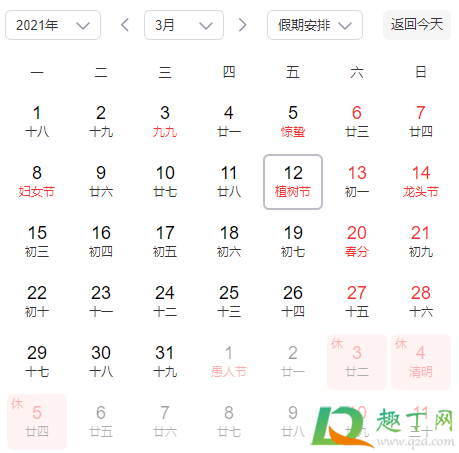2021年植树节是第几个植树节3