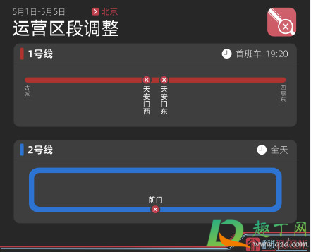 五一北京地铁前门站不停吗20213