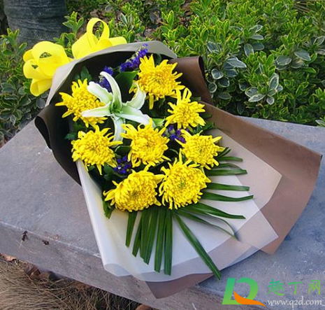 清明节上坟鲜花插在什么位置好3